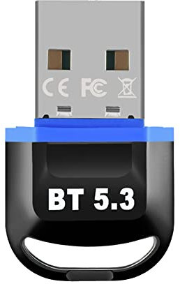 jiyaohui Adaptateur USB Bluetooth pour PC Dongle USB Bluetooth 5.3 Connecteur Bluetooth sans Fil RéCepteur Clé USB pour Ordinateur