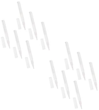 DEARMAMY 2 Set Penne Per Cuticole Trasparenti Applicatore Portatile Per Unghie Contenitori Leggeri E Impermeabili Gloss E Lip Oil Per Viaggi 6 Pezzi*2