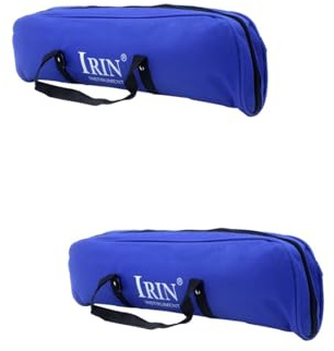 MILISTEN 2 Stück Tasten Melodica Tasche Wasserabweisend Robuster Akkordeonhalter mit Reißverschluss Komfortabler Griff Blau Instrumententasche Organizer