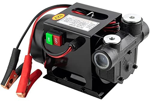 JMOUZHG Diesel Transfer Pump, Portable Electric Self-Priming Oil Transfer Pump, 12V/550W/70Lmin High Power Oil Pump, for Transfer Fuel,easy to carry