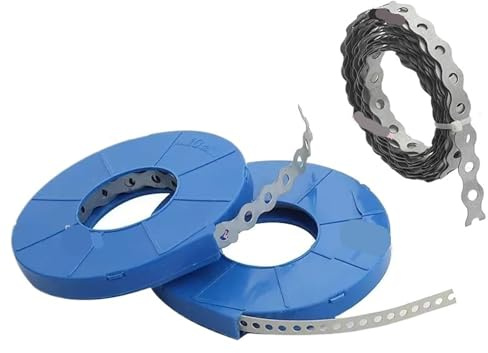 Brida de cable hierro galvanizado 2 rollos con borde curvo/borde recto, ancho banda: 12/17/25 mm Para Construcción(17mm)
