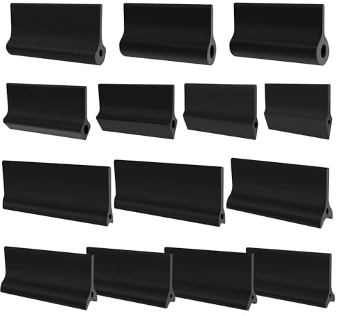 14Pcs Rubber Polishing Pad Set Reusable Flexible Contour Sanding Block Profile Woodworking Angle Sanding Tool for Contouring Wood Stock Concave Detailing or Refining