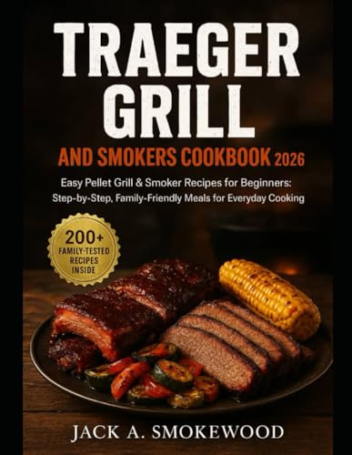 TRAEGER GRILL AND SMOKERS COOKBOOK: Easy Pellet Grill & Smoker Recipes for Beginners: Step-by-Step, Family-Friendly Meals for Everyday Cooking