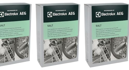 3x AEG M3GCS200 9029799278 Geschirrspüler- und Waschmaschinensalz, 1 kg insgesamt 3kg