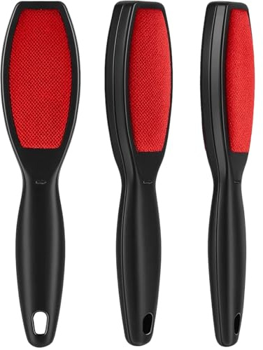 3 Clothes Brushes for Pet Hair, Pet Hair Removal Tool and Lint Brush for Clothes, 24.5 x 3.5 cm