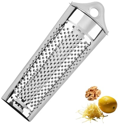 Silver Multifunctional Kitchen Stainless Steel Ginger Garlic Nutmeg Grater Nut Walnut Lemon Hand Planer Tool Lemon Professional Kitchen Tool,Peeling, Grating and Slicing Tools