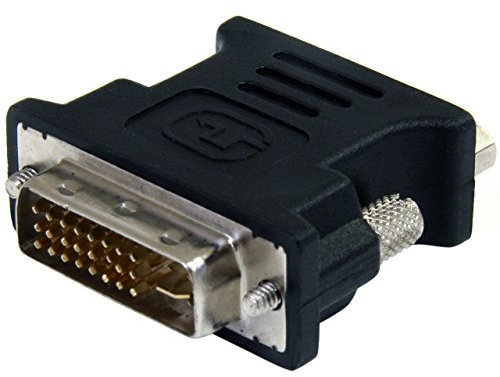 StarTech.com Adaptador Conversor para Monitor de Ordenador DVI-I a VGA - DVI-I Macho - HD15 Hembra - Negro
