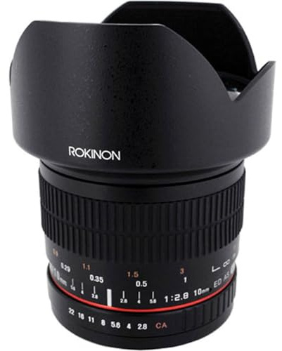 Rokinon F2.8 ED AS NCS CS Ultra-Weitwinkelobjektiv für Sony E-Mount (NEX) Kameras (10M-E), Schwarz