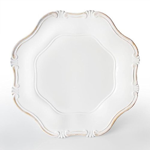 Charge It by Jay Charger Plate, White Baroque