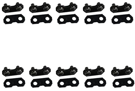 HURI 10 St. Verbindungsglieder + Nieten 3/8 1,3mm für Sägekette Kette Motorsäge
