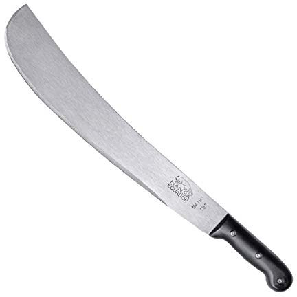 Livarchy Machete, Länge 59,5 cm, Original aus Südamerika, 45 Jahre Erfahrung, Deutscher Qualitätsstahl, Echtes Werkzeug für täglichen Gebrauch, Schwarz inklusive Machetenguide