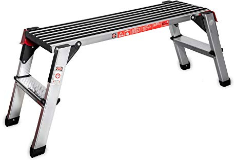 Adam's Polishes Standard Step Stool - Folding Foot Stool Ladder Or Work Bench For Auto Detailing Garage DIY Tool & Household Projects - Use During Car Wash Drying On Truck Boat or RV (38 x 12)