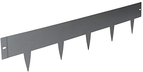 bellissa Rasenkante Spina Beeteinfassung verzinkt 103x16 cm Nutzlänge 20 m | Beetumrandung, Mähkante, Wegbegrenzung