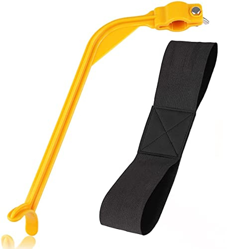 HIDEWALKER Golf Training Aids Set Beginner Swing Alignment Corrector Golf Swing Plane Training Aid Arm Band And Wrist Stick for Men Women Kids (Yellow)