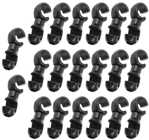 SUNGOOYUE Fahrrad Bremszug Schlauchführung, 20 Stück Bremszug S Style Clips Schnalle S-Haken Führung für Rennrad