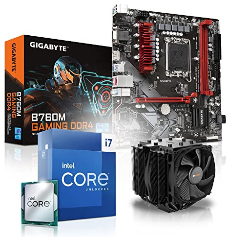 Aufrüst-Kit Intel Core i7-12700KF, Gigabyte B760M, be Quiet! Dark Rock 4 Kühler, 32GB DDR4 RAM, ohne Grafik, komplett fertig montiert und getestet