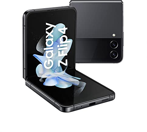 Samsung Galaxy Z Flip4, Téléphone Portable 5G, Carte SIM non incluse, Android, Smartphone Pliable, 512 Go, Graphite, Extension garantie 12 mois offerte [Exclusivité Amazon] - Version FR