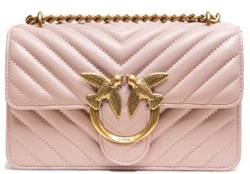 Pinko - Love One Mini Dc Sheep Nappa Chevron, Borsa Donna