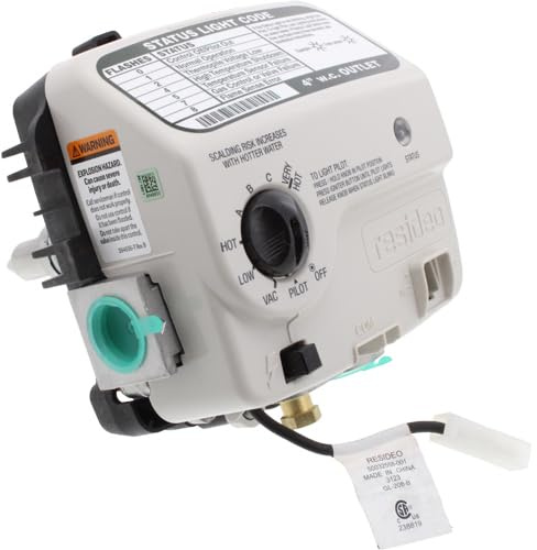 WV8840B1158 - OEM Upgraded Water Heater NG Gas Valve Replaces Honeywell - 2 Cavity