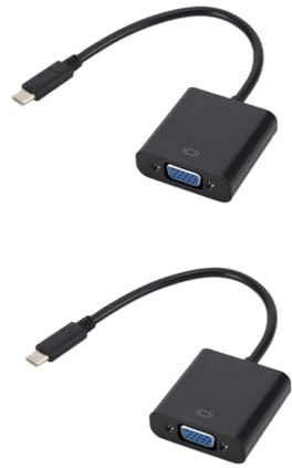 OSALADI 2pcs Usb-c to Adapter Cable Type-c to Converter for Laptop Tv Projector Black Stable Signal Transfer Not for Smartphones Tablets Compatible Full Displays