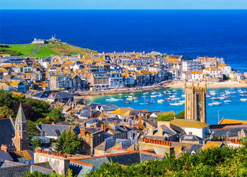 St. Ives Jigsaw Puzzles for Adults 1000 Jigsaws | Large Poster Included, Back Letters Hints/A-D Sections, Dust-Free, Finished Size 70×50cm, Family Indoor Activity