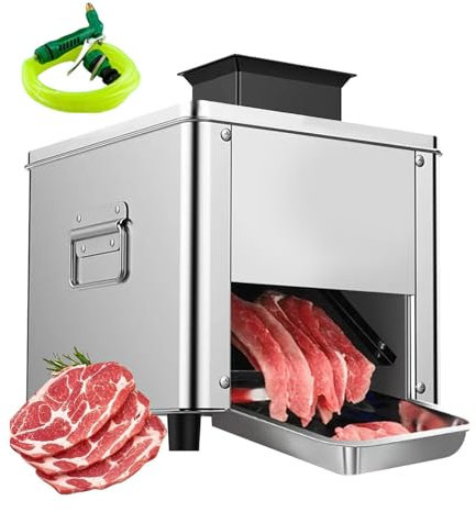 pealiritansemen Picadora De Carne Eléctrica, Máquina Picadora De Carne De 850 W, Cortadora De Carne De Escritorio De Acero Inoxidable, con Plato De Acero Inoxidable Y Kit De Limpieza,3.5mm