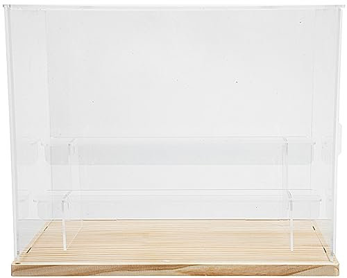 HONMEET Handwerk Vitrine Aus Holz Transparente Aufbewahrungsbox Für Figuren Und Puppen Dreischichtige Sammlervitrine Für Wohnzimmer Und Schlafzimmer Stilvolle Dekoration Und Stauraum