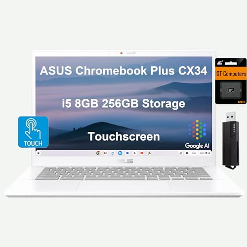 ASUS Ordinateur portable Chromebook Plus CX34, écran tactile FHD 14