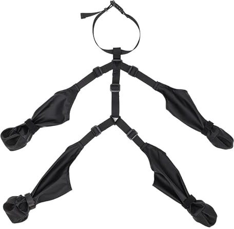 Hundestiefel-Leggings | wasserdichte Hundestiefel Pfotenschutz | Hundeschuhe | Hunde Regenschuh Booties | Anti-Rutsch-Winter-Hundestiefel Beinschoner mit Hosenträgern | Pfotenschutz für draußen Laufen