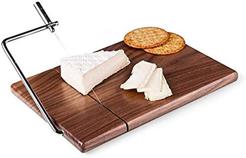 Tabla de cortar queso, cortador de mantequilla de alambre con base antideslizante, cortador de queso de acero inoxidable, cortador de cocina multifuncional