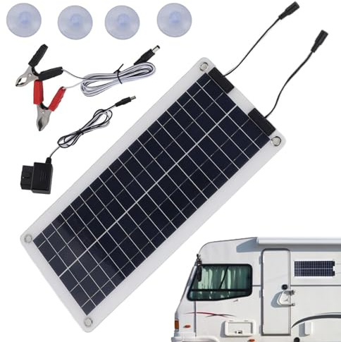Chargeur solaire, chargeur solaire pour voiture - Chargeur goutte à goutte étanche 100 W, mainteneur de batterie solaire, sortie, pour voiture 12 V-24 V, RV, marine, bateau, M