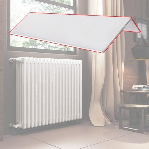 Mensola Del Radiatore Mensola Termosifone Ripiano Rettangolare Sopra Il Radiatore, Copriradiatore per Radiatori in Ghisa Superiore 30 40 50 60 70 80 CM, Scaffale sopra il Radiatore con Staffa in Accia