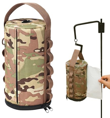 Porta da campeggio – Copertura impermeabile extra grande | Dispenser portatile per tovaglioli per uso interno ed esterno | Dispenser di tovaglioli per camper, casa, studio