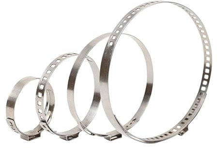 Yuio 10 Pièces Collier de Serrage, Collier Soufflet Cardan Réglable, Collier Soufflet de Cardan Universel, Acier Inoxydable, 5 Grandes (50-120mm) et 5 Petites (20-50mm) pour la Plupart des VéHicules