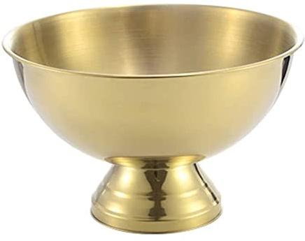 Large Capacity 13.5L Stainless Steel Ice Bucket Metal Champagne Cooler for Parties & Home Decoration Elegant Gold Finish 40x24.5cm