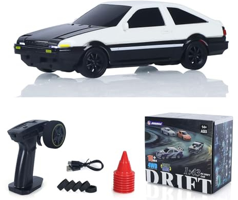 wheelfun 1/43 Ad Alta Velocità 2.4G Radio Controlled Racing Car 86 RC Drift Veicolo 4Wd RTR Mini Modello Auto Giocattolo Radio Batteria Hobby Grade Modello per Adulti