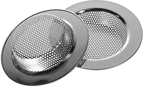 Operitacx 2pezzi Filtro Per Lavello in Acciaio Inox Filtrante Per Scarico Accessori Da Design Larghi Per Drenaggio Facile