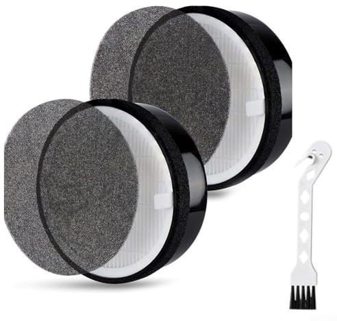 Lot de 2 éléments filtrants purificateurs avec pré-filtres à charbon actif pour LVH132