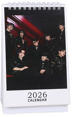 Stray-Kids kalender för 2026 KARMA skrivbordskalender Baby-monster kalender A-TEEZ SK-Z Stay (AT 1)