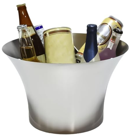 Isbehållare, Champagne-ishink i rostfritt stål, 12 liter, flerfärgad(Silver)