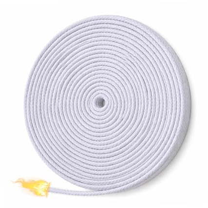 Fyntave 10M 33ft Oil Lamp Wicks 3mm Oil Lantern Wicks Round Candle Wick Braided for Alcohol Lamps Cotton Replacement Wick DIY Handmade Candles Making Supplies