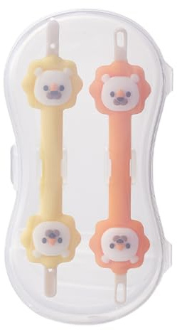 Set di Bastoncini Pulitori Multiuso per Bambini, Design a Quattro Punte, in Silicone Sicuro Senza BPA, con Scatola Trasparente, Ideale per Orecchie, Naso e Ombelico