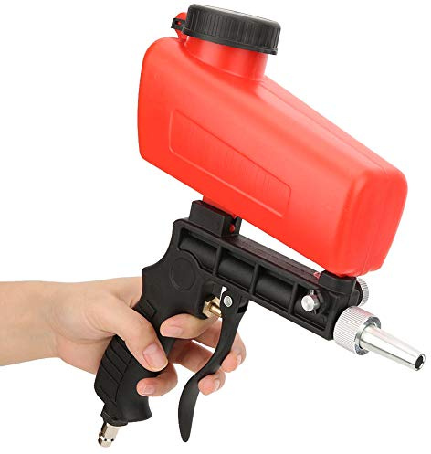 Aolidsive Mini Pistolet de Sablage à Air, Sableuse Pneumatique Portable avec Entrée d'Air 1/4 Pouces pour l'élimination de la Rouille et le Polissage
