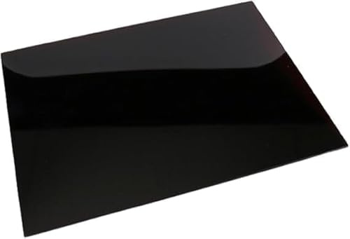DEENZ Tempered Glass Worktop Saver Sleek Black Hob Cover Plate with 4X Anti-Slip Hob Cover Mat Feet All Types of Cookers Dishwasher Safe Cutting Board 52 x 30 Cm (2X Hob Cover)