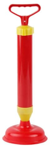 INOOMP Ventosa Sturalavandini in Gomma Rosso 2 Pezzi, Leggera e Facile da Pulire, Accessorio per Scarichi Bagno e WC Domestico