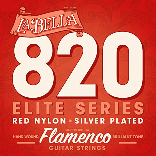 La Bella 820 Flamenco/röd nylon, strängar för klassisk gitarr