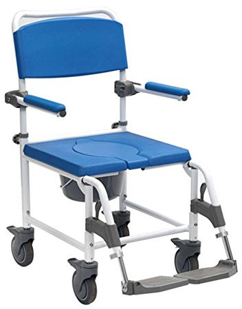 NRS Healthcare Attendant Controlled Adaptable Shower Commode Chair