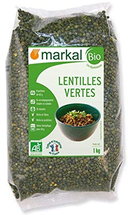 MARKAL - LENTILLES VERTES 1KG