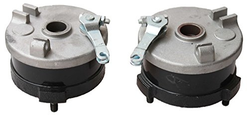 GOOFIT Links & Recht Bremsbacken Trommelbremse Baugruppe mit Sprengringen und Feder Ersatz für 50cc ATV