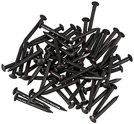 RDEXP Black Copper Round Head Wood Screw Nail Decorative Furniture Miniature Nail Pack of 50 (22 x 2mm)